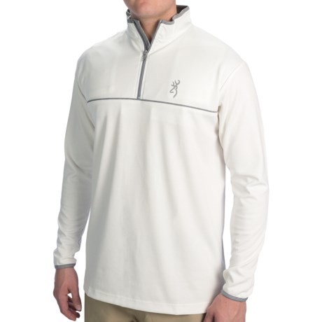 60%OFF メンズハンティングシャツ ブローニングハイラインシューティングシャツ - （男性用）ネック、長袖ジップ Browning Highline Shooting Shirt - Zip Neck Long Sleeve (For Men)